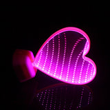 Rasmun LED Love Tunnel Light – Double-Sided Rose Red Heart Mirror Lamp