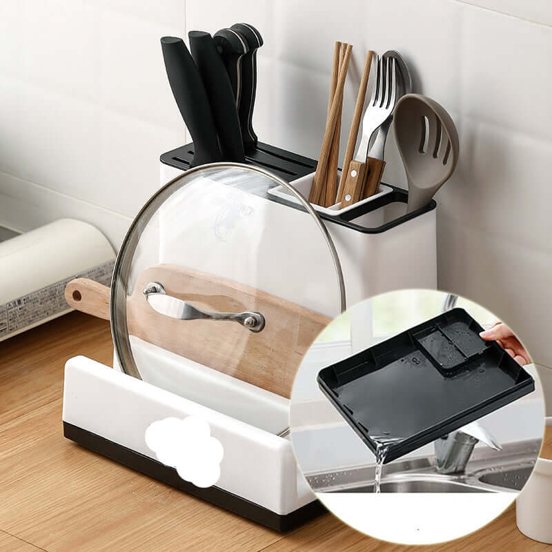 Rasmun Kitchen Knife & Tableware Storage Holder Rack Organizer