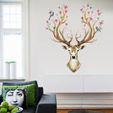 Rasmun Sika Deer Wall Stickers – DIY PVC Wall Decals for Home Decor