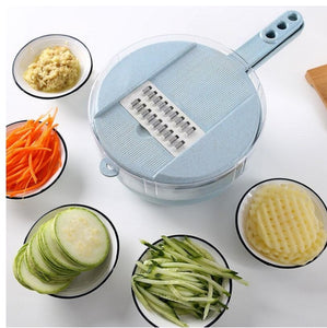 Rasmun 8-in-1 Mandoline Slicer Multi-Function Vegetable Cutter