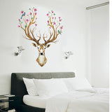 Rasmun Sika Deer Wall Stickers – DIY PVC Wall Decals for Home Decor