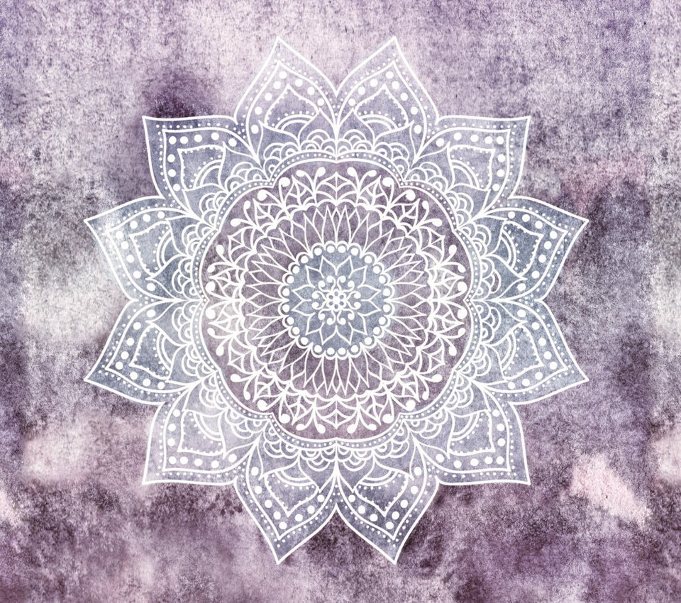 Rasmun Mandala Flower Pattern Wall Tapestry – Bohemian Polyester Wall Hanging for Bedroom