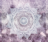 Rasmun Mandala Flower Pattern Wall Tapestry – Bohemian Polyester Wall Hanging for Bedroom