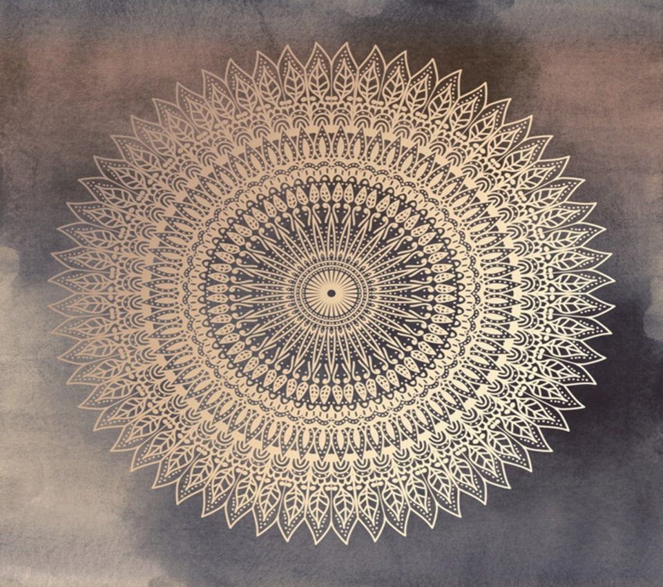 Rasmun Mandala Flower Pattern Wall Tapestry – Bohemian Polyester Wall Hanging for Bedroom