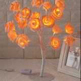 Rasmun LED Rose Tree Light – Warm Light Small Decorative Flower Lamp for Indoor, Gifts