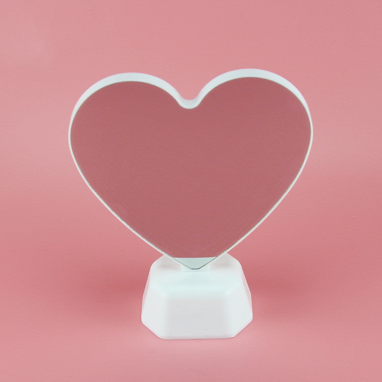 Rasmun LED Love Tunnel Light – Double-Sided Rose Red Heart Mirror Lamp