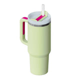 Rasmun 40 Oz Insulated Tumbler with Handle & Straw – Spill Proof