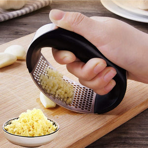 Rasmun Stainless Steel Garlic Masher – Manual Garlic Press Tool