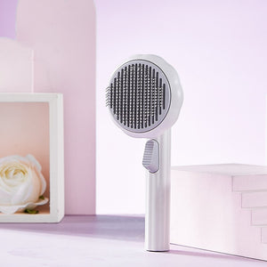 Rasmun Cat Brush – Handheld Steel Wire Self-Cleaning Pet Comb