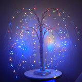 Rasmun Scene Arrangement Copper Wire Lights – 192 LED Decorative Illusion Tree Night Light with USB/Battery Power for Home, Events & Displays