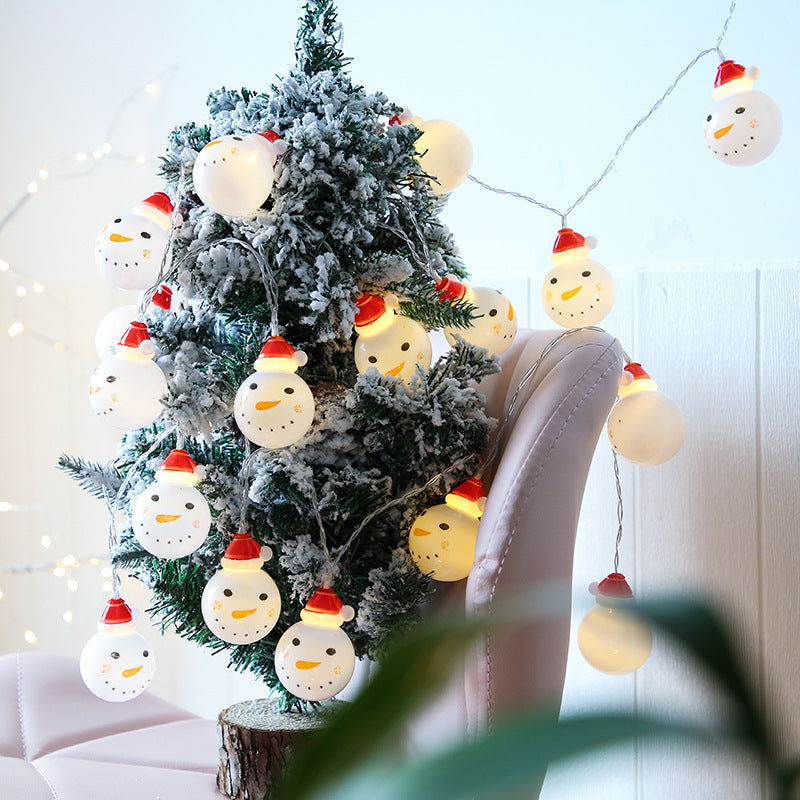 Rasmun Snowman String Lights – Christmas Decoration LED Fairy Lights with Battery, USB, or Remote Control