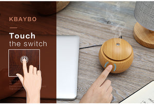 Rasmun USB Ultrasonic Essential Oil Diffuser & Humidifier – 130ml Air Purifier with 7-Color LED Night Light for Home, Office, Baby Room