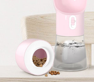 Rasmun Portable Dog Water Dispenser – Travel-Friendly Pet Water & Food Bottle