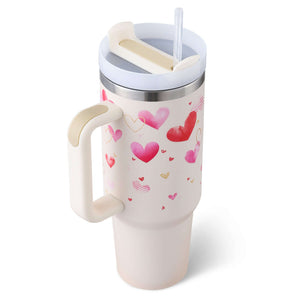 Rasmun 40 Oz Insulated Tumbler with Handle & Straw – Spill Proof