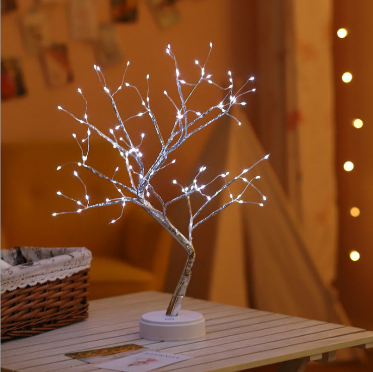 Rasmun Tree Light with Touch Switch – Adjustable Pearl Star Night Light