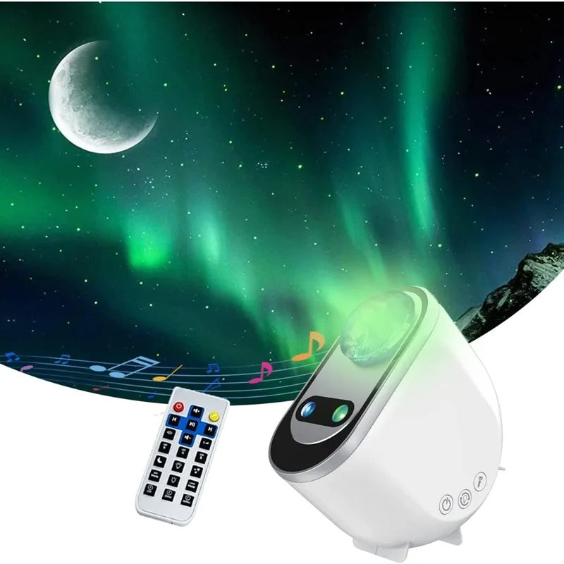 Rasmun Aurora Borealis Galaxy Projector – LED Star & Moon Light, Remote Control