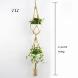 Rasmun Macrame Bead Hanging Basket – Cotton Rope Plant Hanger, Durable Net for Indoor & Outdoor Display