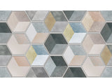 Rasmun Self-Adhesive Waterproof 3D Hexagon Wall Sticker – Peel and Stick PVC Wallpaper for Kitchen, Bathroom, Floor & Wall Décor, 60x100cm Sheet