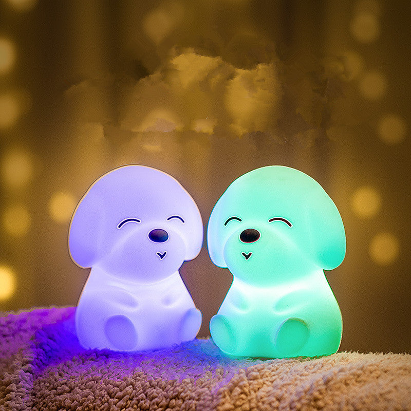 Rasmun Puppy LED Night Light – Soft Silicone Touch Lamp
