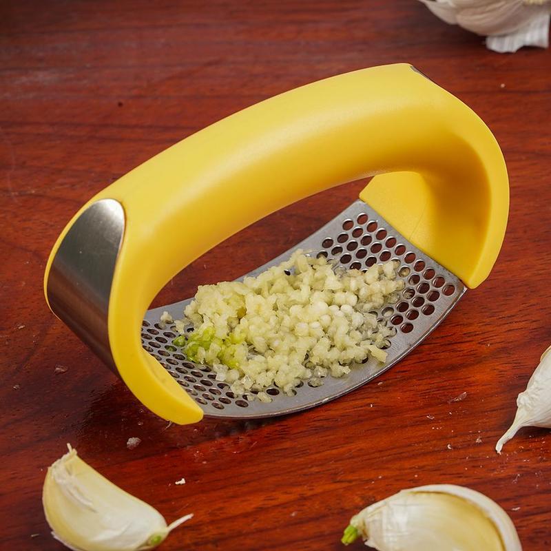 Rasmun Stainless Steel Garlic Masher – Manual Garlic Press Tool