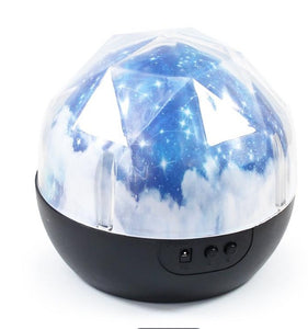 Rasmun Galaxy Projector Lamp – 2-in-1 Star Night Light with 3 Projection Themes, Rechargeable LED for Kids, Bedroom & Party Decor