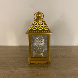 Rasmun Wrought Iron Arabian Lantern – Geometric Wind Lantern for Home Decor