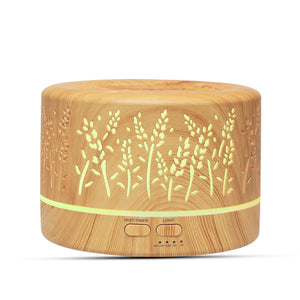Rasmun 700ml Mini Lavender Aroma Diffuser – LED Night Light, Ultrasonic Humidifier, Quiet Cool Mist for Bedroom, Office & Relaxation