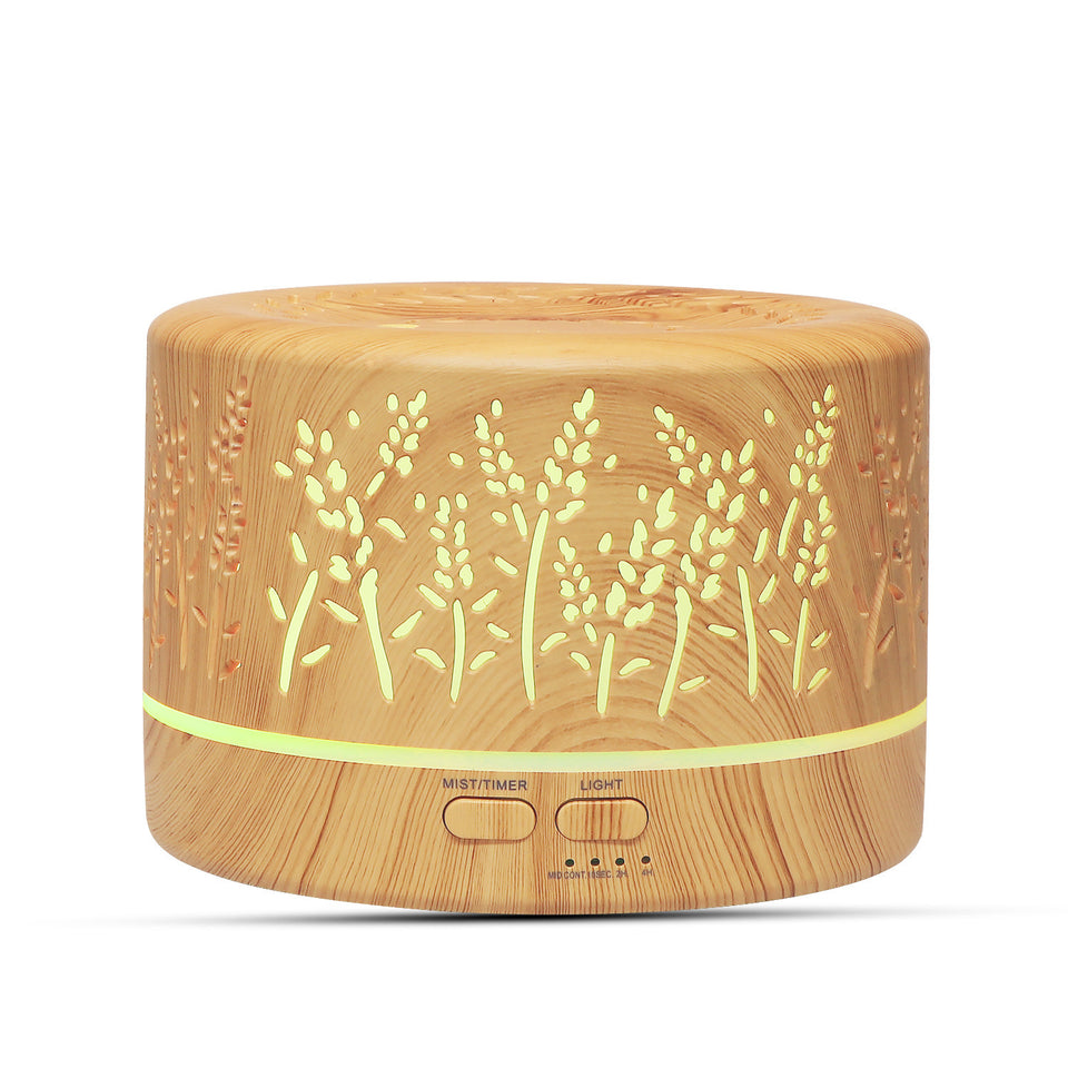 Rasmun 700ml Mini Lavender Aroma Diffuser – LED Night Light, Ultrasonic Humidifier, Quiet Cool Mist for Bedroom, Office & Relaxation