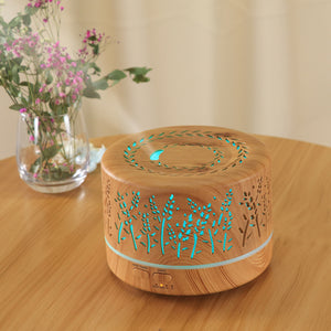 Rasmun 700ml Mini Lavender Aroma Diffuser – LED Night Light, Ultrasonic Humidifier, Quiet Cool Mist for Bedroom, Office & Relaxation