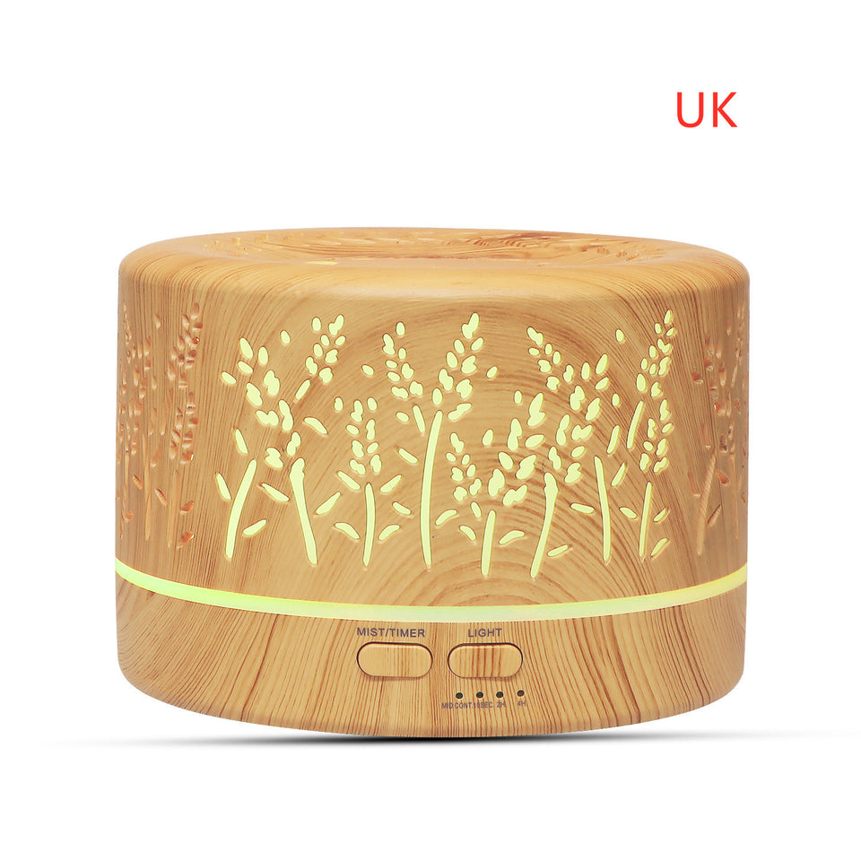 Rasmun 700ml Mini Lavender Aroma Diffuser – LED Night Light, Ultrasonic Humidifier, Quiet Cool Mist for Bedroom, Office & Relaxation