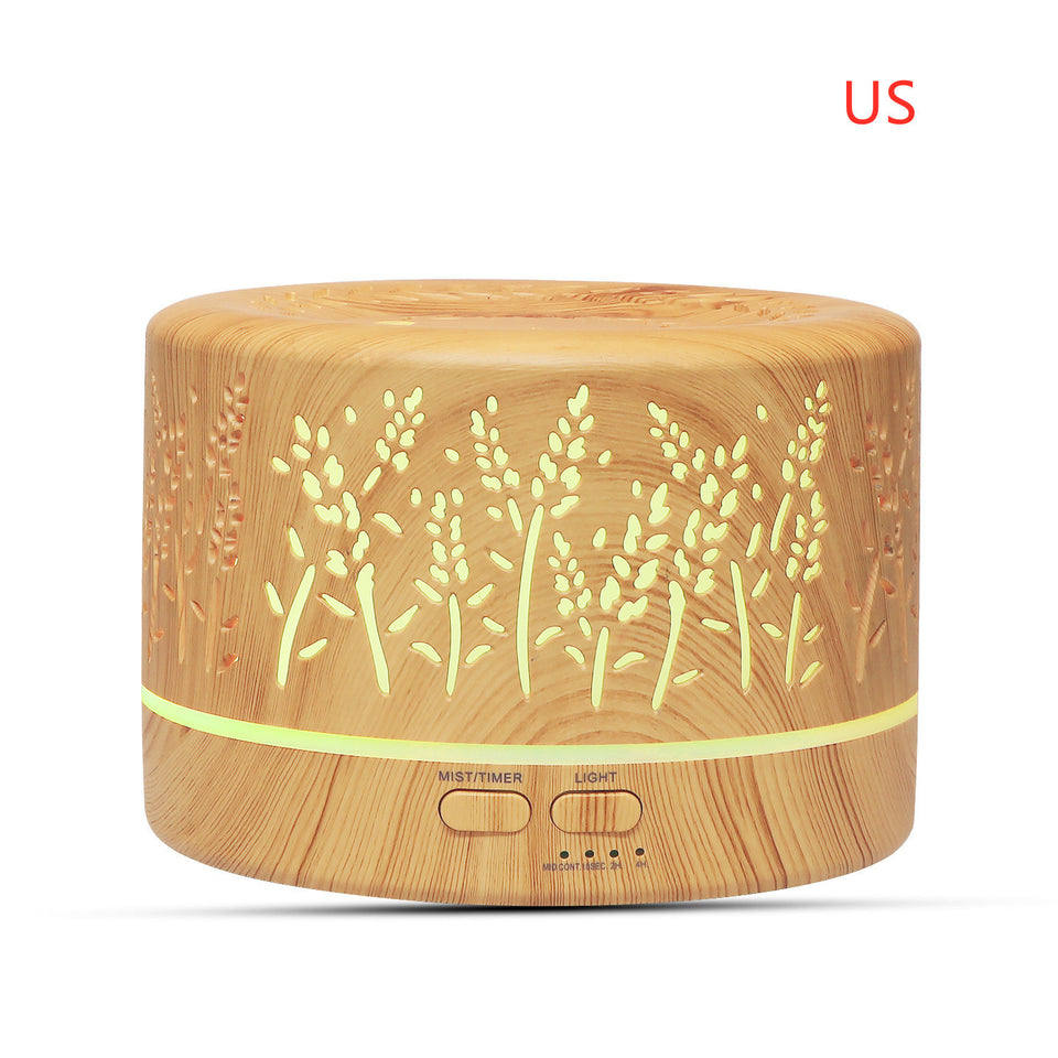 Rasmun 700ml Mini Lavender Aroma Diffuser – LED Night Light, Ultrasonic Humidifier, Quiet Cool Mist for Bedroom, Office & Relaxation