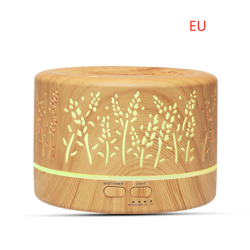 Rasmun 700ml Mini Lavender Aroma Diffuser – LED Night Light, Ultrasonic Humidifier, Quiet Cool Mist for Bedroom, Office & Relaxation