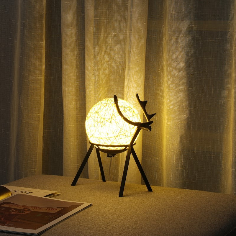 Rasmun Retro Style Couples Bedside Lamp – Romantic LED Night Light for Bedroom with Adjustable Dimming & Timer Options