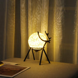 Rasmun Retro Style Couples Bedside Lamp – Romantic LED Night Light for Bedroom with Adjustable Dimming & Timer Options