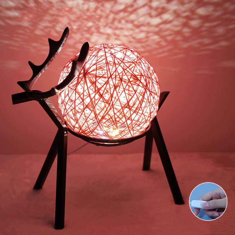 Rasmun Retro Style Couples Bedside Lamp – Romantic LED Night Light for Bedroom with Adjustable Dimming & Timer Options