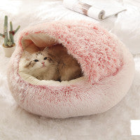 Rasmun 2-in-1 Dog & Cat Bed – Warm Plush Pet Winter Bed