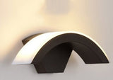 Rasmun LED Wall Light – Curved Moon Design with Motion Sensor for Doorway