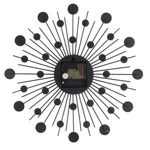 Rasmun Creative Round Wall Clock – 13" Silent Quartz Decorative Clock for Living Room, Office, or Bedroom – Modern European Style
