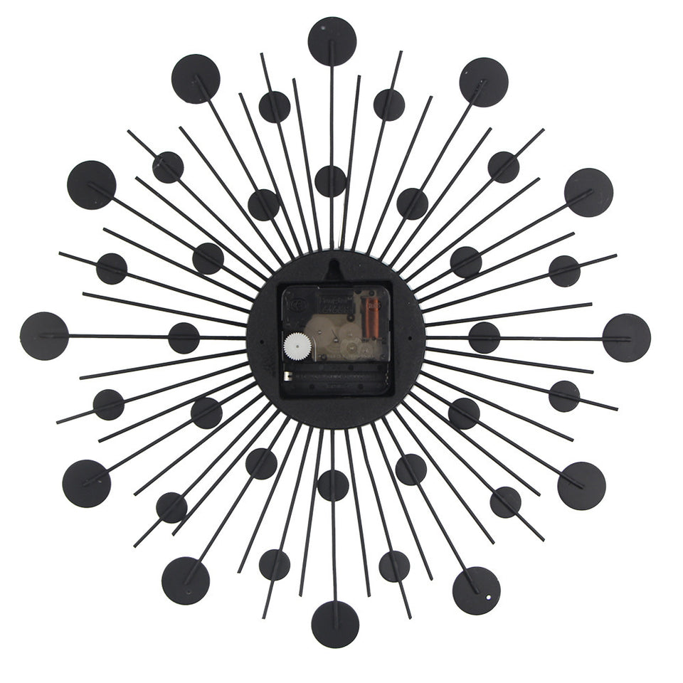 Rasmun Creative Round Wall Clock – 13" Silent Quartz Decorative Clock for Living Room, Office, or Bedroom – Modern European Style