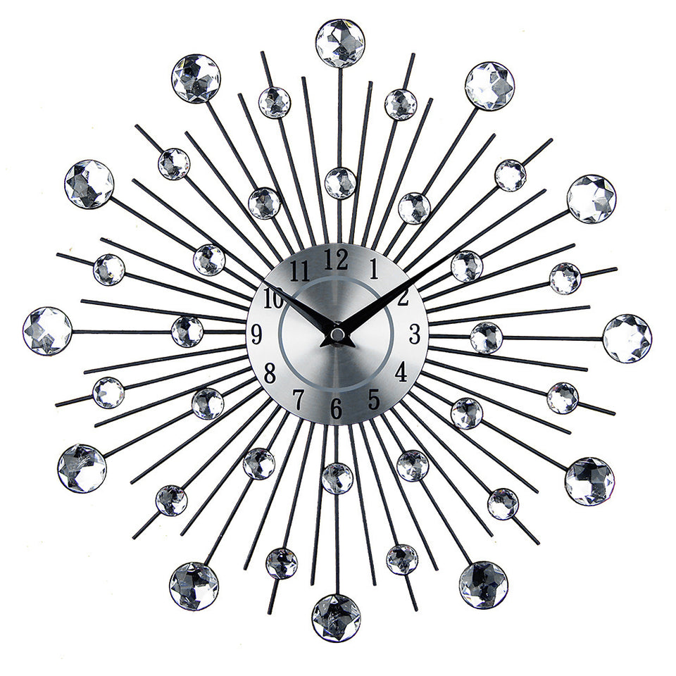 Rasmun Creative Round Wall Clock – 13" Silent Quartz Decorative Clock for Living Room, Office, or Bedroom – Modern European Style