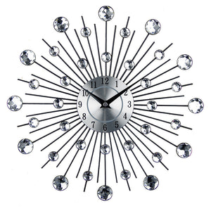 Rasmun Creative Round Wall Clock – 13" Silent Quartz Decorative Clock for Living Room, Office, or Bedroom – Modern European Style