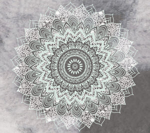Rasmun Mandala Flower Pattern Wall Tapestry – Bohemian Polyester Wall Hanging for Bedroom