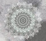 Rasmun Mandala Flower Pattern Wall Tapestry – Bohemian Polyester Wall Hanging for Bedroom