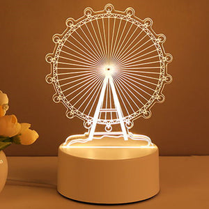 Rasmun 3D Acrylic USB LED Night Light – Neon Sign Lamp