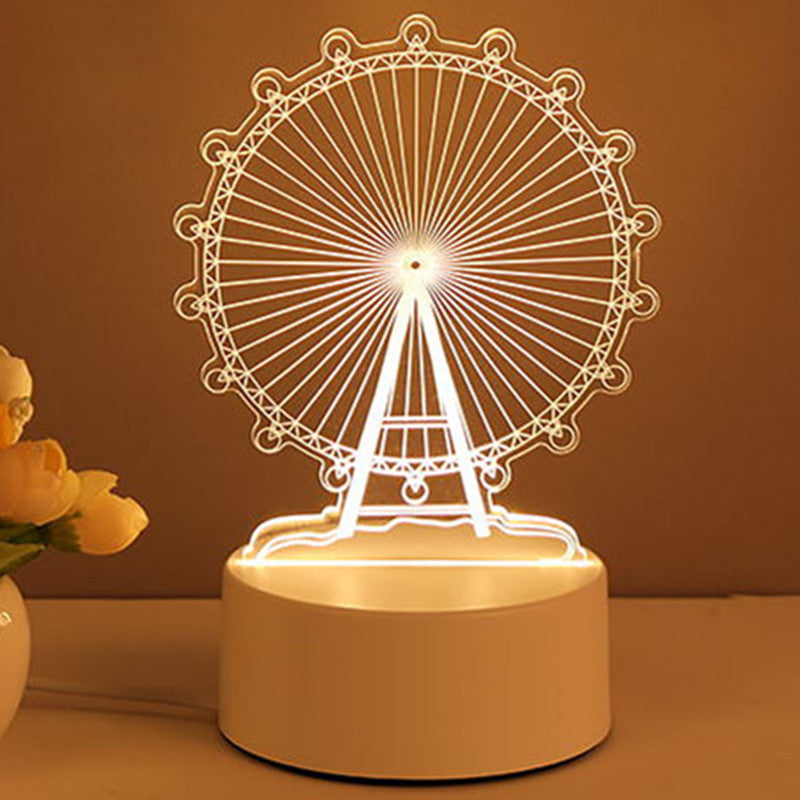 Rasmun 3D Acrylic USB LED Night Light – Neon Sign Lamp