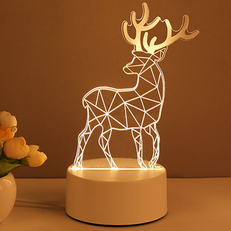 Rasmun 3D Acrylic USB LED Night Light – Neon Sign Lamp