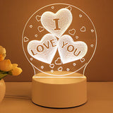 Rasmun 3D Acrylic USB LED Night Light – Neon Sign Lamp