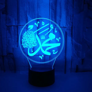 Rasmun 3D Religious Night Light – LED Touch & Remote Control | 7/16 Colors, USB Powered, Acrylic Lamp for Kids & Home Décor