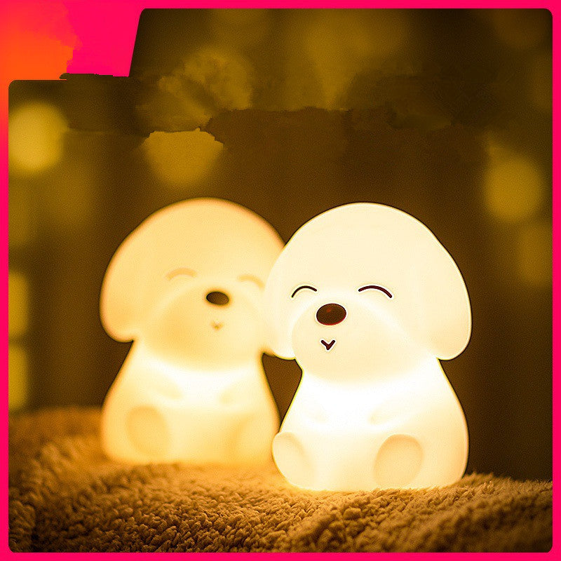 Rasmun Puppy LED Night Light – Soft Silicone Touch Lamp