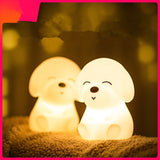 Rasmun Puppy LED Night Light – Soft Silicone Touch Lamp
